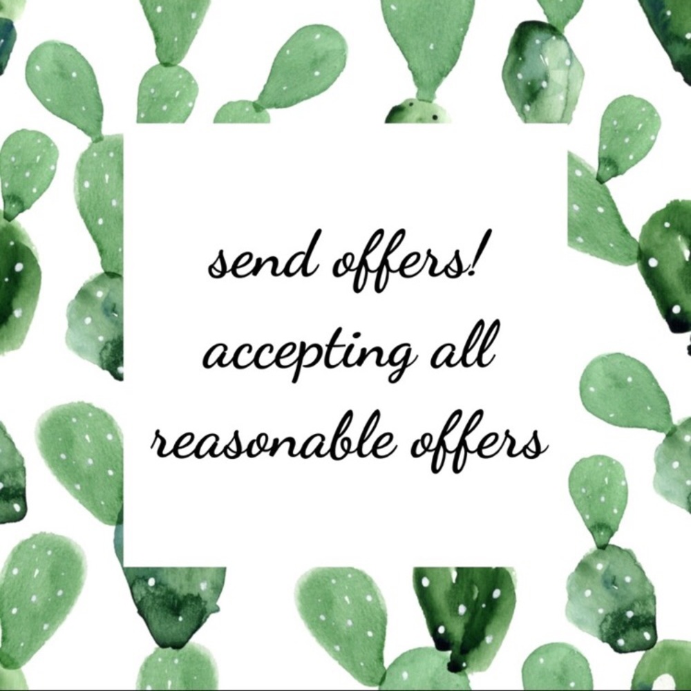 All reasonable offers are welcome!